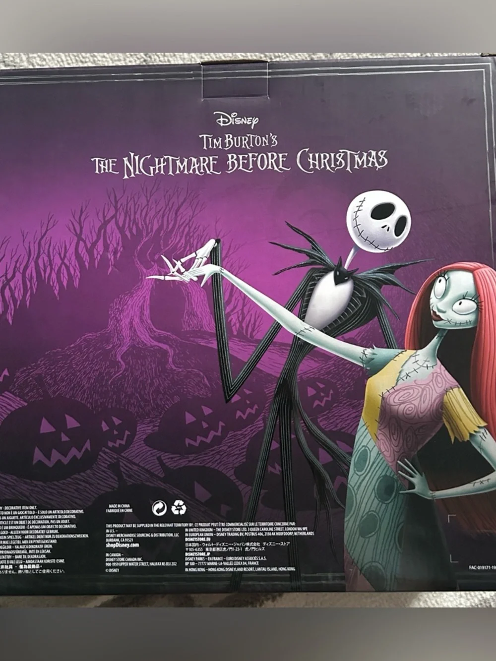 Disney Tim Burton The Nightmare Before Christmas Ornament Set with Tree Topper